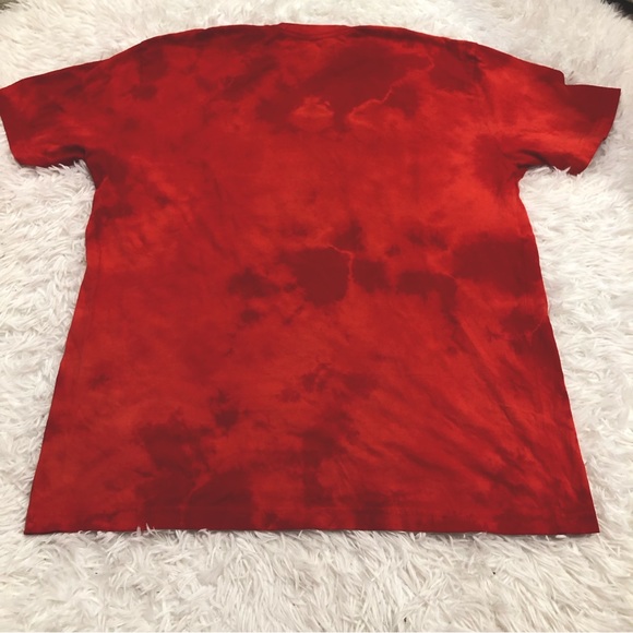 Neff Grimm Crust to Dust Pizza tie dye Red T-shirt Size L - Picture 4 of 5